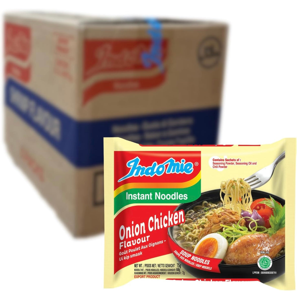 Indomie Onion Chicken Noodles 70g Packs (Box Of 20)