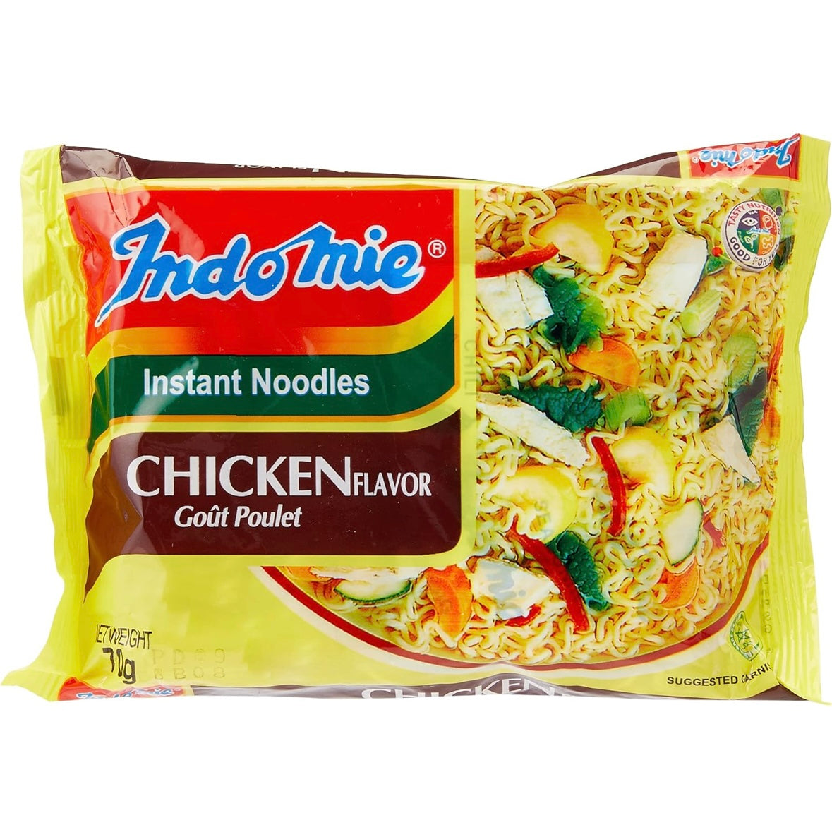 Indomie Chicken Noodles 70g Packs (Box Of 40)