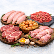 A bundle full of assorted Meats, full of protein