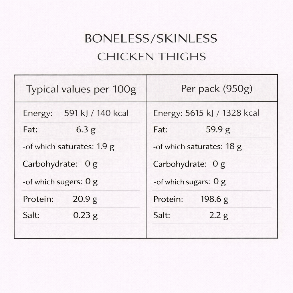 Boneless Chicken Thighs (950g+)