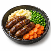 Beef Sausage & Mash Potato Meal Box - FEEDS 4