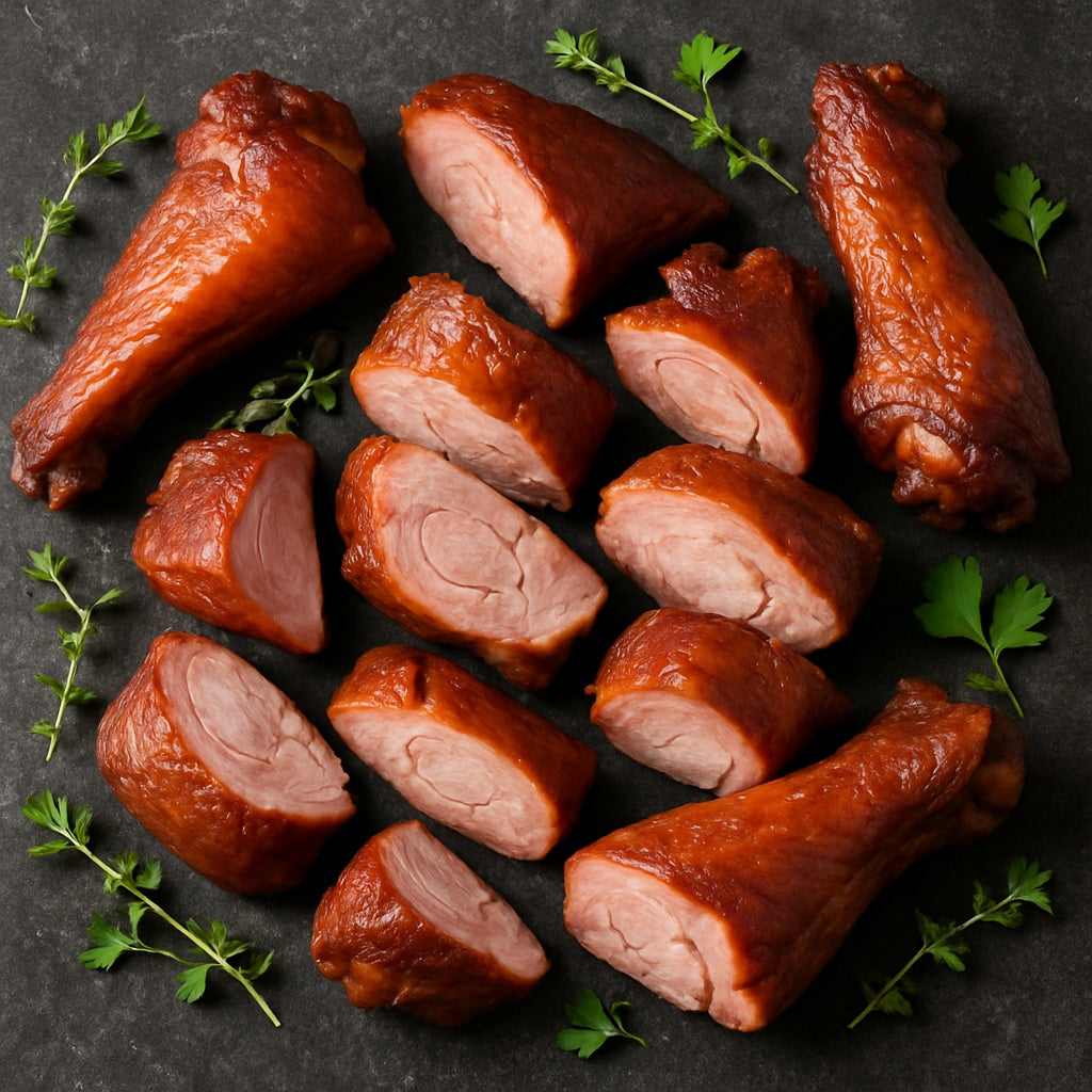 Chopped Smoked Turkey Drumsticks (1kg)
